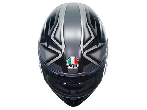 קסדה מלאה AGV K3 צבע COMPOUND שחור אפור - תקן ECE22.06