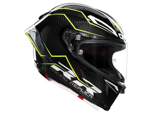 קסדה מלאה AGV דגם PISTA GPRR צבע PERFORMANTE CARBON LIME - תקן E2206