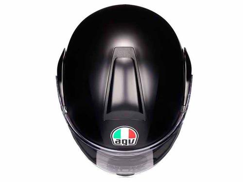 קסדה נפתחת AGV דגם STREETMODULAR צבע שחור מט - תקן ECE 22.06