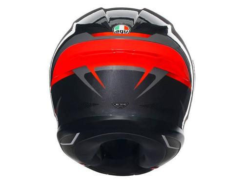 קסדה מלאה AGV דגם K6 S צבע SLASHCUT שחור אפור אדום - תקן ECE22.06