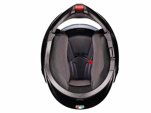 קסדה נפתחת AGV דגם STREETMODULAR צבע שחור מט - תקן ECE 22.06