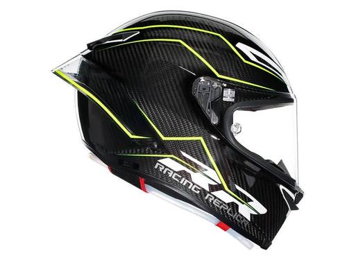 קסדה מלאה AGV דגם PISTA GPRR צבע PERFORMANTE CARBON LIME - תקן E2206