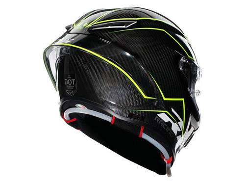 קסדה מלאה AGV דגם PISTA GPRR צבע PERFORMANTE CARBON LIME - תקן E2206