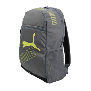 תיק גב עם תא גדול, תא קדמי קטן ותא צד לבקבוק, מתאים גם ללפטופ - אפור