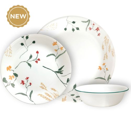 סט צלחות 18 חלקים, וויילדפלאור סקטר | Corning Ware Wildflower Scatter