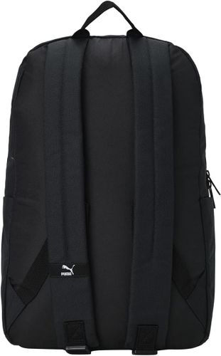 תיק גב עם תא גדול, תא קדמי קטן ושני תאי צד לבקבוק, מתאים גם ללפטופ - שחור אפור