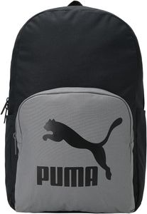 תיק גב עם תא גדול, תא קדמי קטן ושני תאי צד לבקבוק, מתאים גם ללפטופ - שחור אפור