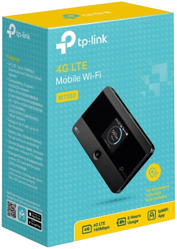 ראוטר אלחוטי כולל מודם סלולרי TP-Link M7350 4G LTE Mobile WiFiברפאלי - refali.co.il