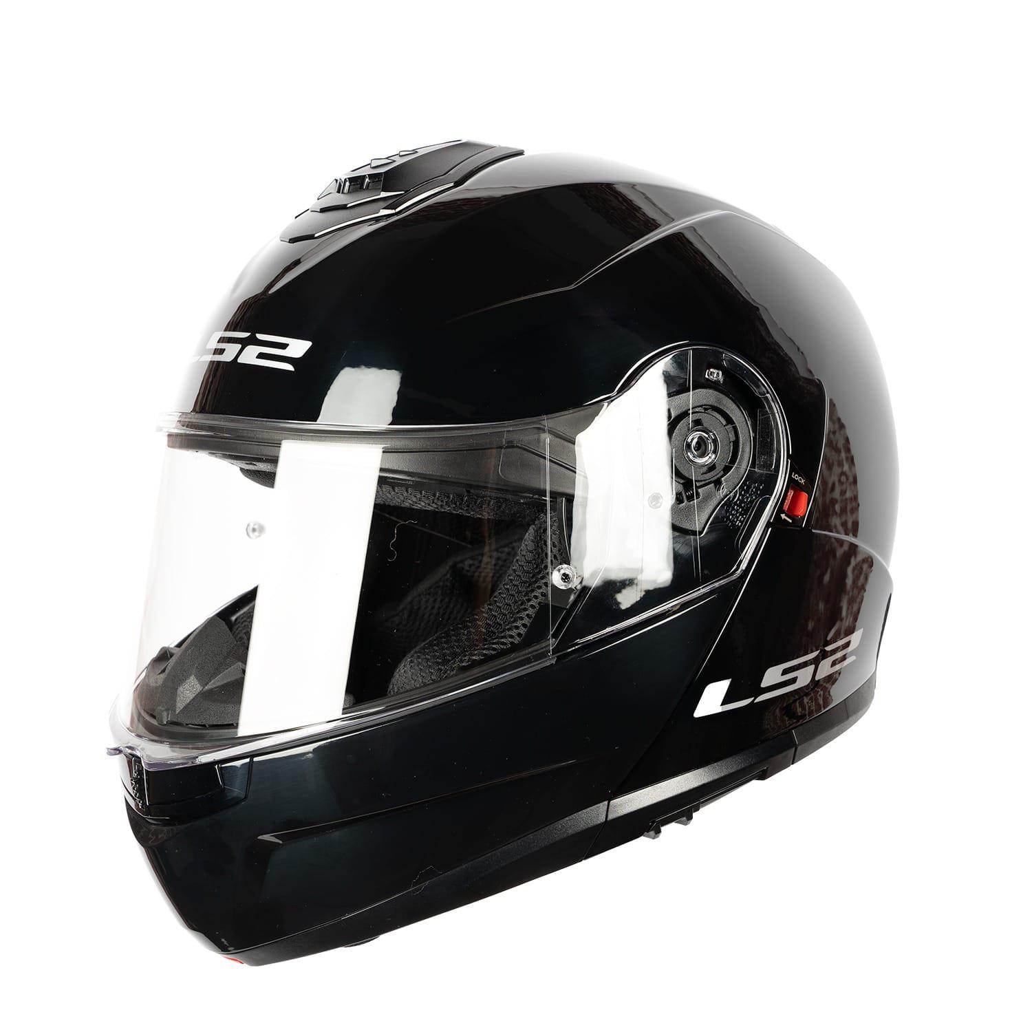 קסדה נפתחת אל אס 2 סטרוב 2 שחור מבריק Ls2 Strobe 2 FF325 תקן חדש 22.06