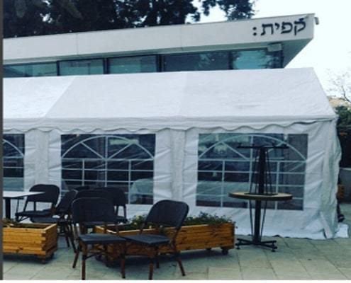 אוהל לאירועים 4 מטר על 10 מטר