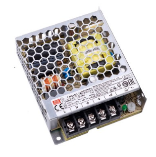 ספק כוח ממתג MEANWELL בזיווד מתכת 12VDC 4.2A LRS-50-12 