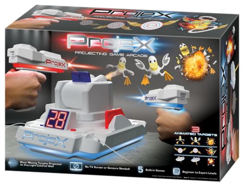 Projex X - זוג אקדחי לייזר עם מקרן מטרות נעות - חייזרים וחלליות