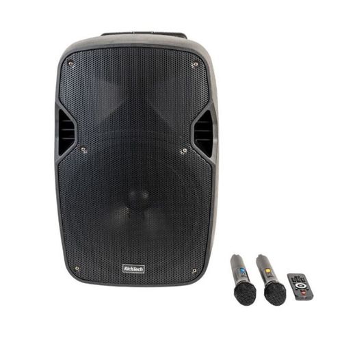 בידורית /רמקול מוגבר נייד 15 אינטש RichTech STUDIO ST15 *שני מיקרופונים