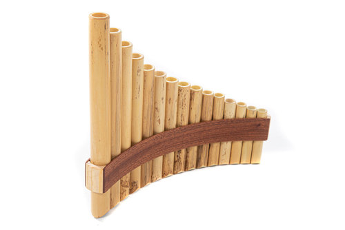 חליל פאן מעץ במבוק 15 צינורות עבודת יד PREMIUM סולם סול מז'ור 700280 מבית GEWA (Germany)