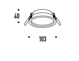 שקוע תקרה SELINE 10W 