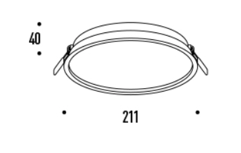 שקוע תקרה SELINE 24W 