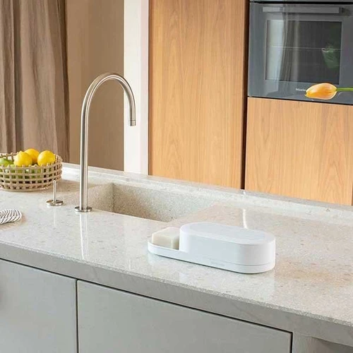 אורגנייזר לכיור המטבח, לבן מינרלי SinkStyle 08
