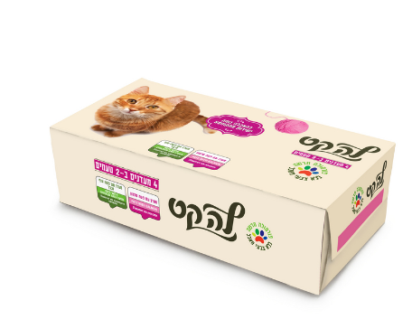 לה קט מולטיפק 4 מעדנים ב-2 טעמים סלמון ועוף וכבד 100X4 גרם