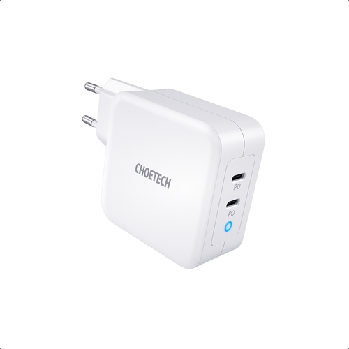 ראש מטען מהיר שתי כניסות Choetech PD 100W DUAL TYPE-C
