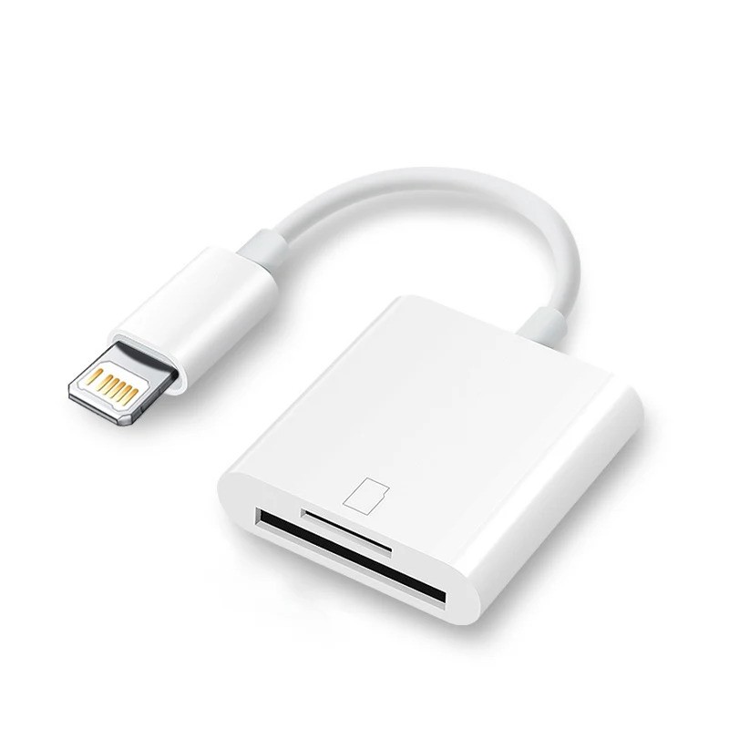 מתאם מחיבור Lightning לכרטיס זיכרון SD ו-Micro SD