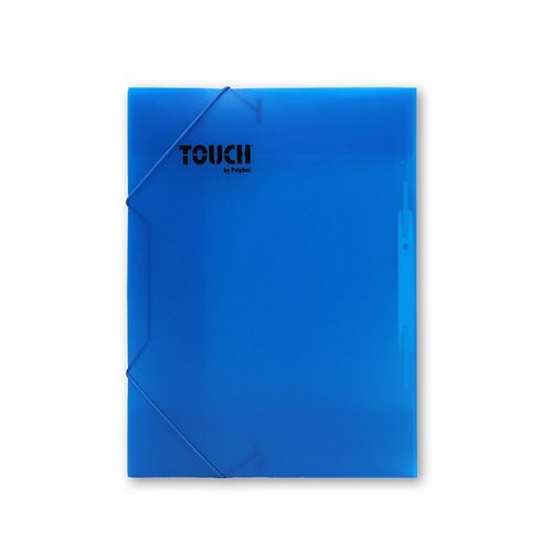 תיק גומי עשוי פלסטיק PP - כחול