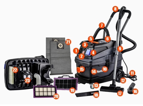 שואב אבק תעשייתי אוטומטי 30 ליטר רטוב