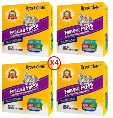 4 X חול חתולים חול Forever Fresh מנטרל ריחות  – 10X4 ליטר.