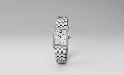 SEIKO SWR091P1 חדש לנשים משובץ אבני קריסטל