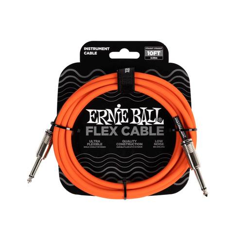 כבל לגיטרה Ernie Ball Flex Cable אורך 3 מטר במבחר צבעים