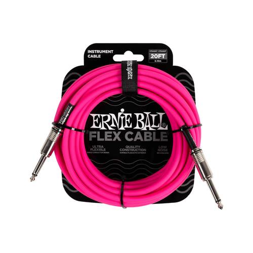 כבל לגיטרה Ernie Ball Flex Cable אורך 6 מטר במבחר צבעים