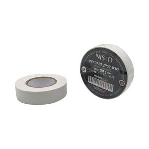 סרט בידוד לבן 19mmx20M Nisko