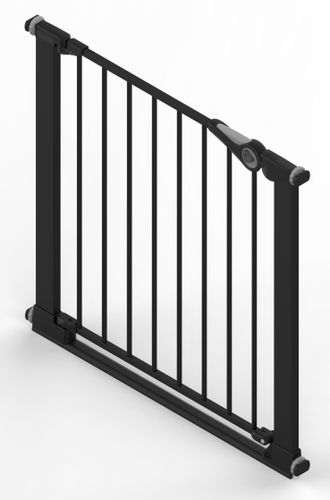 שער בטיחות 'ללא קדיחה' עם פס תחתי צר למניעת נפילות ומנגנון נעילה כפול לפתחים רחבים בגודל 75 עד 96 ס