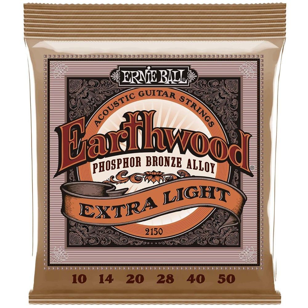 סט מיתרים לגיטרה אקוסטית Ernie Ball 2150 Earthwood Phosphor Bronze 10-50