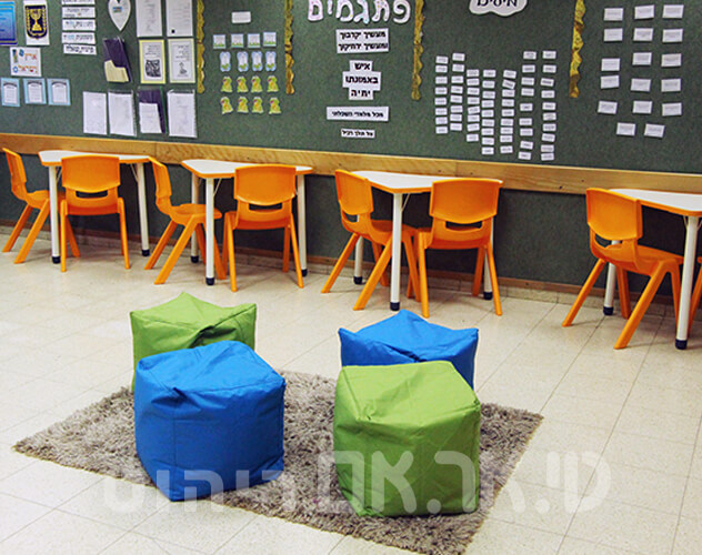 ריהוט מרחבי למידה בבית ספר גשר הזיו