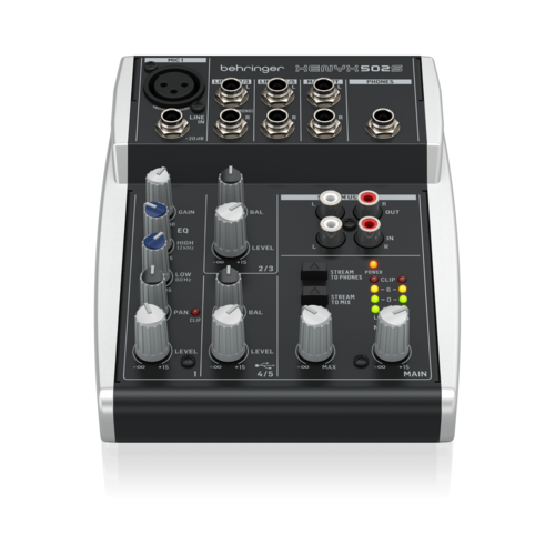 מיקסר אנלוגי פרימיום עם 5 כניסות X502S כולל ממשק USB