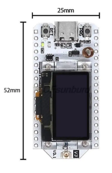 מודול פיתוח ESP32 LORA לארדואינו IOT עם תצוגה 0.96  433MHZ