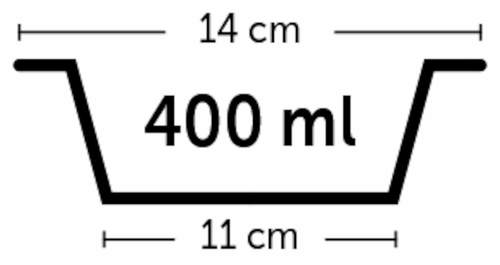 קערת נירוסטה לכלב BONE APPETIT שחורה 400 מ