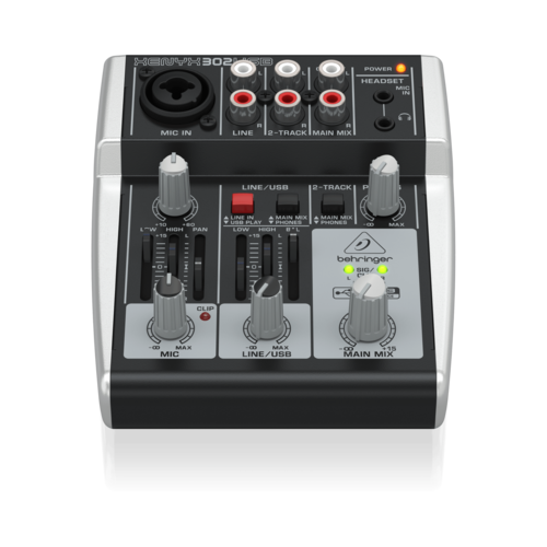 מיקסר 5 כניסות USB דגם XENYX 302 USB מבית BEHRINGER