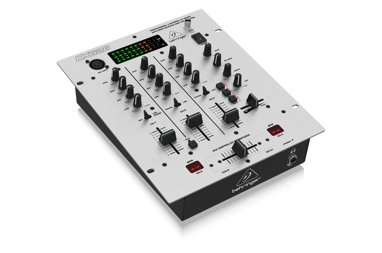 מיקסר DJ שלושה ערוצים דגם DX626 מבית Behringer