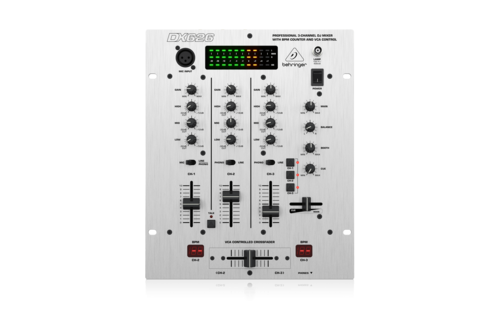 מיקסר DJ שלושה ערוצים דגם DX626 מבית Behringer