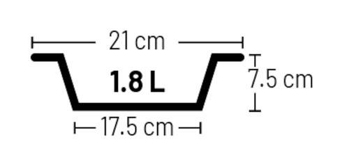 קערת נירוסטה לכלב EZRA פלמינגו 1.8 ליטר