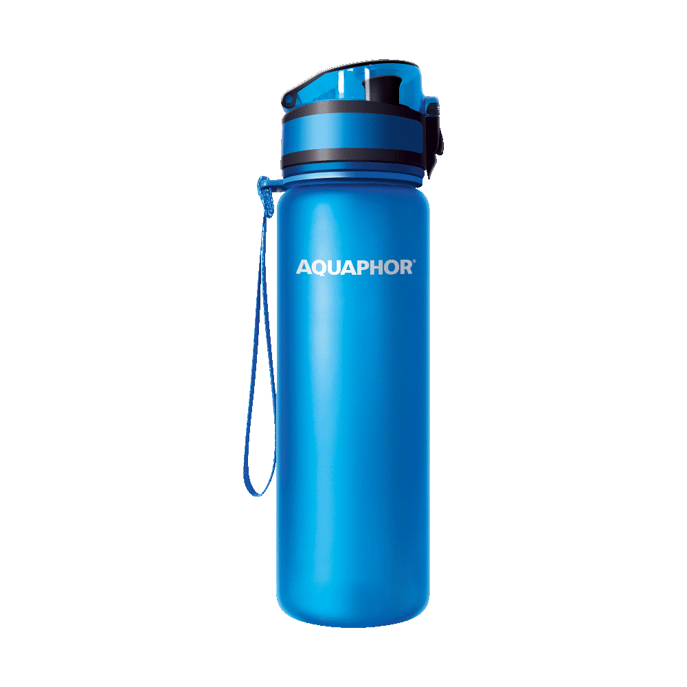 בקבוק סינון 500 מ"ל כחול - Aquaphor City