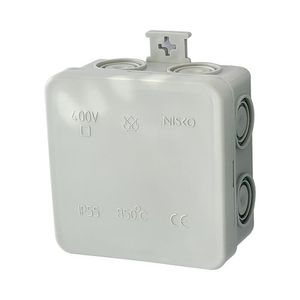 קופסת הסתעפות עם נוקאאוטים T-6 65X65X30 IP55 Nisko