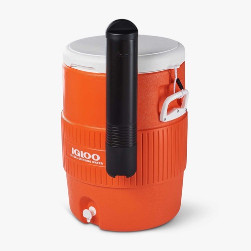 מיכל מים קולר 38 ליטר איגלו כתום + מתקן לכוסות IGLOO 38