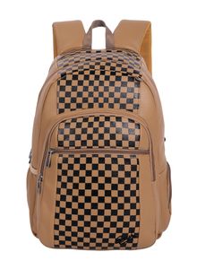 תיק גב אפנתי לנוער עם גב קשיח אורטופדי, ארבע תאי חלוקה, שני תאי צד ותא נגד גניבות - קאמל קוביות בשחור