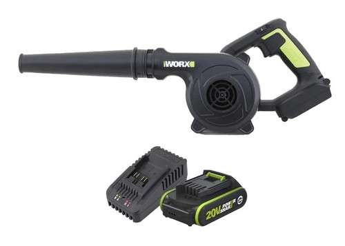 מפוח אוויר נטען 20V + סוללה 2A מטען WORX