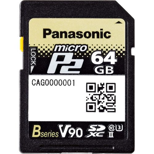 כרטיס זיכרון Panasonic 64GB microP2 UHS-II