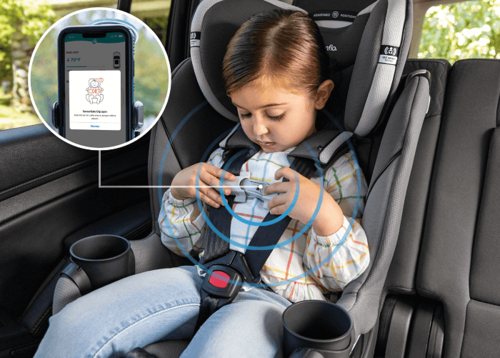 כיסא בטיחות מסתובב 360 משולב בוסטר דגם REVOLVE 360 EXTAND עם מערכת SENSOR SAFE אוונפלו צבע שחור Onyx Black