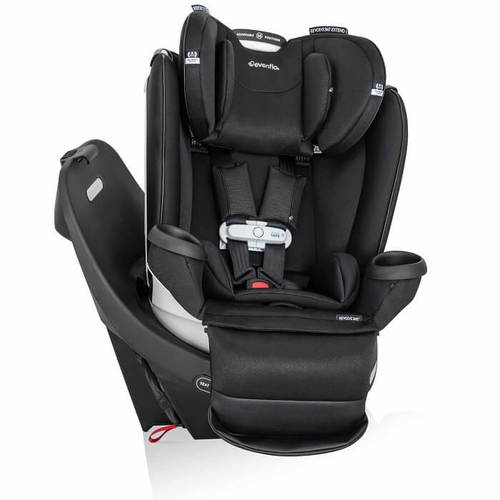 כיסא בטיחות מסתובב 360 משולב בוסטר דגם REVOLVE 360 EXTAND עם מערכת SENSOR SAFE אוונפלו צבע שחור Onyx Black