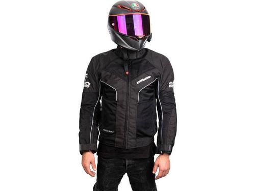 מעיל אופנוע רב עונתי CAT2MOTO דגם CLASSIC שחור